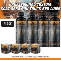 Rintek 1 Gal Spray-On Bed Liner Kit (2-Box) + Applicator Gun | 3:1 Urethane