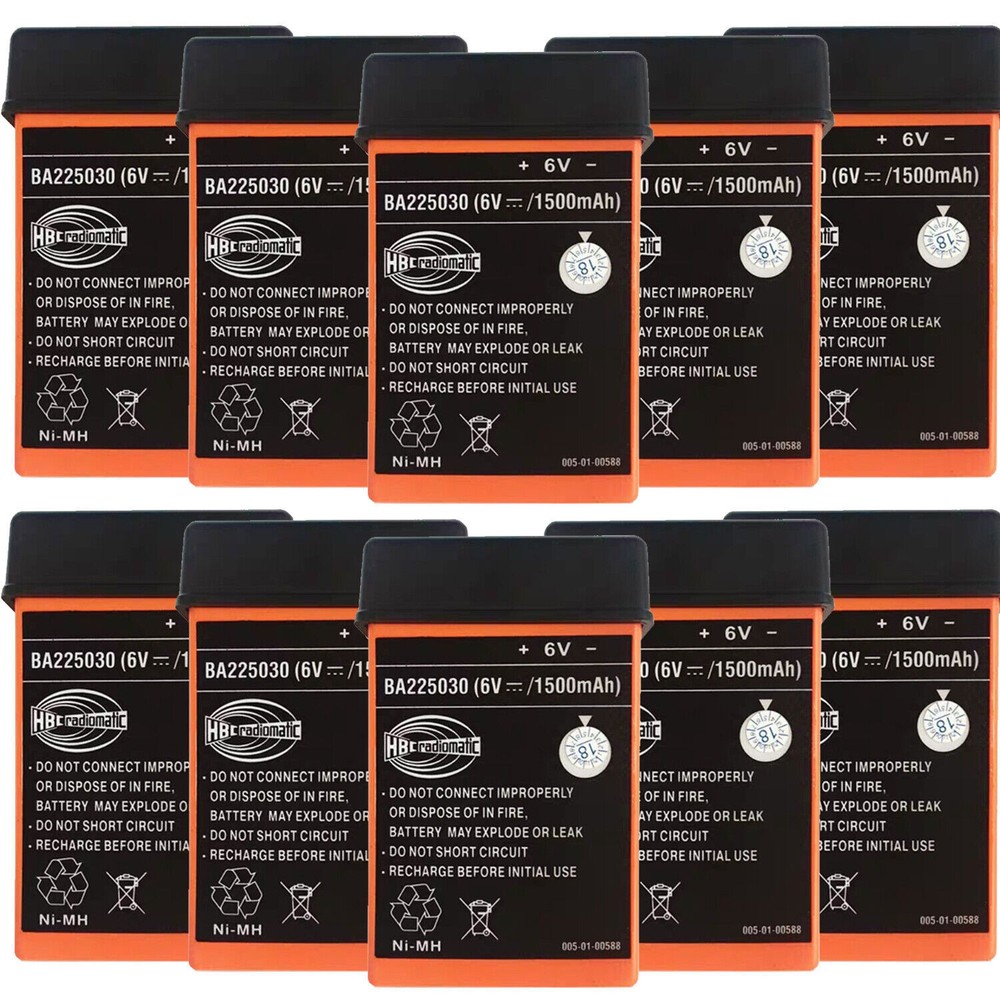 (10-Pack) 1500mAh BA225030 6V Battery For HBC Crane Remote Pump Truck Battery US