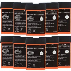(10-Pack) 1500mAh BA225030 6V Battery For HBC Crane Remote Pump Truck Battery US