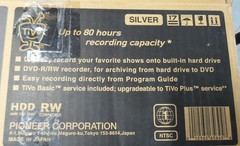 Pioneer DVD Recorder Model DVR-810H-S. TIVO HDD DVD 80hrs w/remote. Tested-works