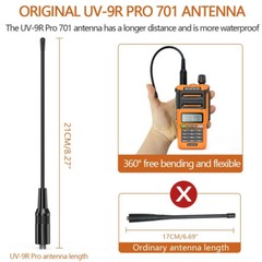 Baofeng UV-9R PRO Waterproof Dual Band Two Way Radio Walkies Talkie Long Range