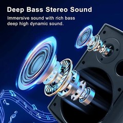 Herdio 4x 6.5″ 800W Outdoor Bluetooth Speakers Waterproof Wall Mount Speaker