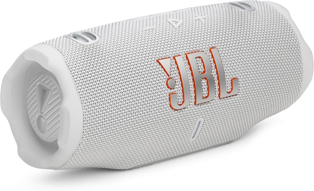 JBL JBLCHARGE6WHTAM-Z Charge 6 Waterproof Speaker, White – Certified Refurbished