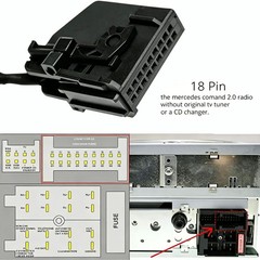 Bluetooth 5.0 Car Audio Adapter Fit For Mercedes Benz 2.0 APS W203 W209 W211