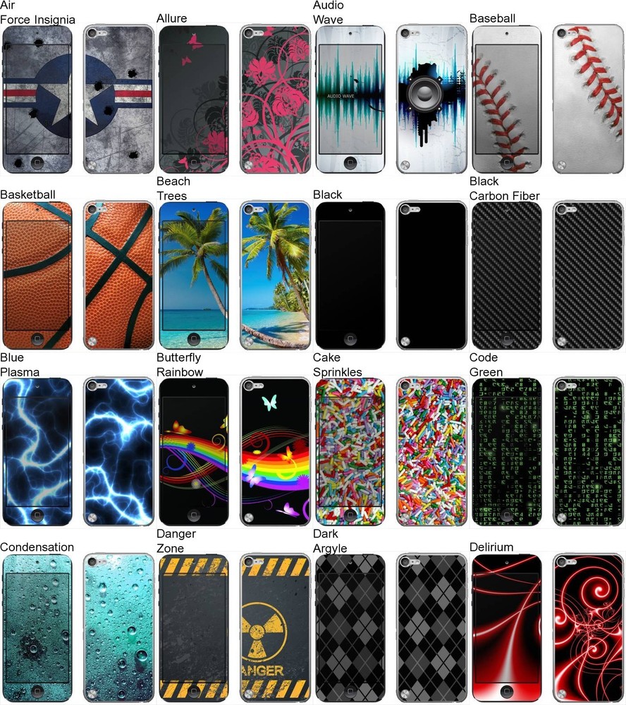 Choose Any 1 Vinyl Decal/Skin for iPod Touch 5th Generation – Buy 1 Get 2 Free!