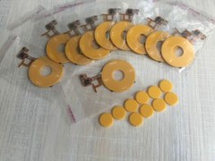 10X Click Wheel + Center Button for iPod Video 5th 5.5 Gen 30GB 60GB 80GB YELLOW