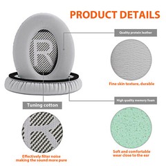Ear Pads for Bose QuietComfort QC35/QC35 II Headphones Replacement Soft Cushion