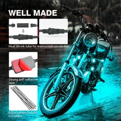 8 Pods Million Multi-Color RGB Motorcycle Underglow Neon LED Accent Lights Kit