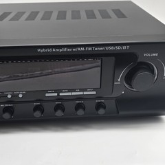 Pyle PT272AUBT 300W 4-Channel Bluetooth Stereo Receiver Amplifier AM/FM USB SD