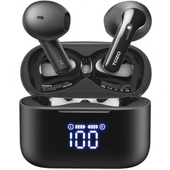 TOZO T21 Wireless Earbuds Semi-in-ear Bluetooth Headphones with LED Display