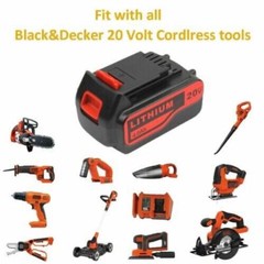 2 PACK For Black & Decker 20 V Lithium-ion 4.0Ah MAX Battery LBXR20 LB2X4020 US