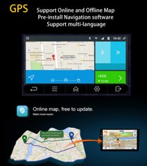 Android14 Head Unit Car Stereo Radio GPS Navi Carplay For Toyota 4Runner 2009-19