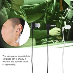 3.5mm Mono Listen Only Surveillance Acoustic Tube Earpiece Headset Anti
