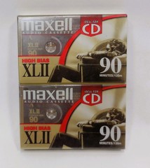 Maxell XLII High Bias 90 2 Pack Cassette Tapes