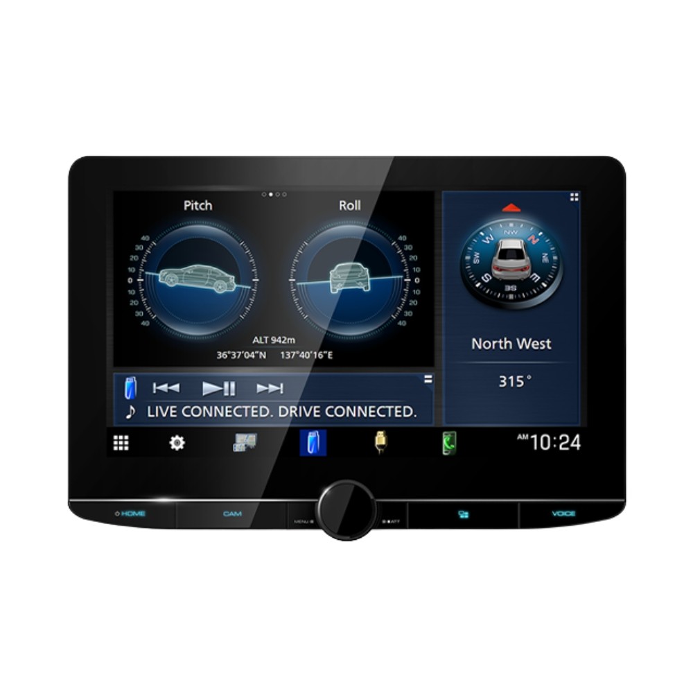 RFRB Kenwood DMX1058XR 10.1″ 1-DIN Multimedia Receiver w/ CarPlay & Android Auto