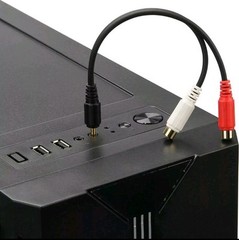 3.5mm AUX Stereo to 2 RCA Female Audio Y Cable Adapter Cord MP3 iPod Music AV