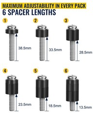 Upgraded M8 Screws Kit for Samsung TV – 45Mm + 6 Length Options, TV Mounting Scr