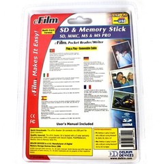 Delkin Devices eFilm Pocket Reader Writer SD & Memory Stick Brand New Sealed