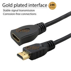 Premium HDMI Male to Female Extension Cable for PS3 HDTV LED TV 6ft feet Extend