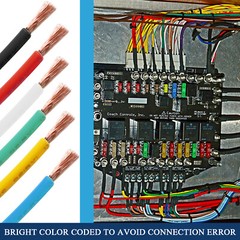 8 10 12 14 16 18 20 Gauge Strands Copper Power Ground Primary Wire Cable AWG Lot