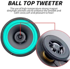 2-pcs 6-1/2″ 2-way speakers 50/200 RMS/MAX Power Handling
