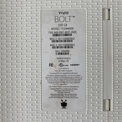 TiVo BOLT 500 GB DVR and Streaming Media Player – 4K UHD – TCD849500 – UNTESTED