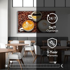 Sylvox 43” Commercial Sigange 1000nits IP65 Waterproof 4K UHD ATSC & NTSC Tune