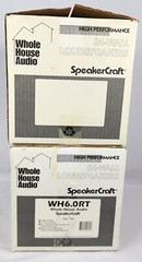 SpeakerCraft 6.5″ White In-Wall Speaker WH6.0RT 2 Pairs (4 ea.) NEW