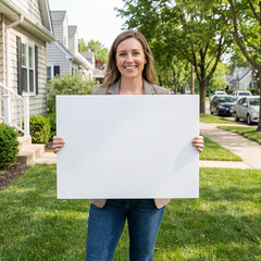 10 Large Blank Yard Signs with Stakes 18 x 24″,Corrugated Plastic Lawn Sign kit