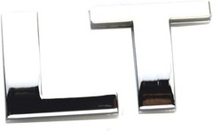 1x Replacement for LT Letter Plastic Emblem, 3D Badge Chevrolet Cruze Silverado