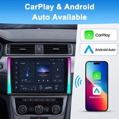 Double 2DIN 10.1” Android15 Car Stereo Radio GPS Navi SWC 5G WIFI FM Head Unit