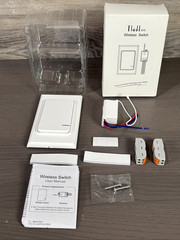 Thinkbee Wireless Light Switch Kit No Wiring Mini Remote Switch NIOB