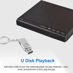 1080p DVD Player All Region Free DVD CD USB Player with AV+RCA Output US