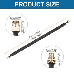 Flat Coaxial Cable, SMA Male to Female 1.64ft/50cm Cord Coax Cable Extension