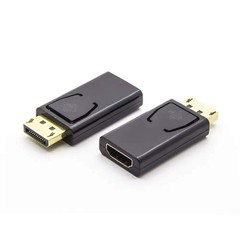 BERLAT Displayport to HDMI Converter，DP Adapter black
