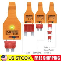 Fuse Detector Tool And Glass Tube Fuse Tester Puller Automotive Blown Fuse