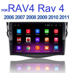 For Toyota RAV4 2006-2012 Android 13 Car GPS Carplay Wifi Radio Stereo Camera