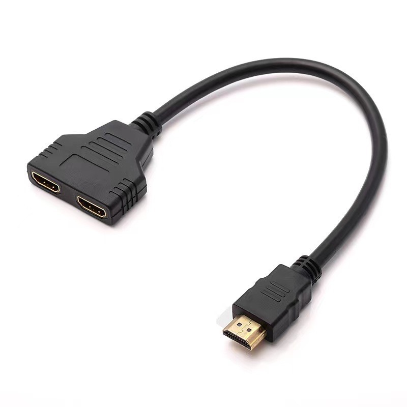4K HDMI Cable Adapter Male To Dual Female 2.0 Converter 1 in 2 out Y Splitter TV