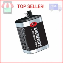 EVEREADY 6V Battery, Super Heavy Duty 6 Volt Battery, 1 Count