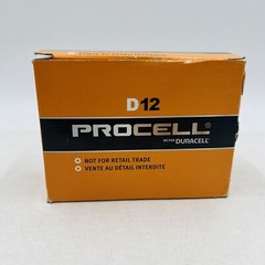 Duracell Procell D Alkaline Batteries 12-Pack (Exp 3/2024) Bulk Carton