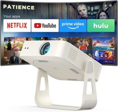 4K Smart Mini Projector with WiFi & Bluetooth – Portable 1080P Home Theater