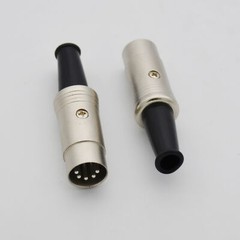 Metal Housing – 4,5 Pin DIN Connector Male for Audio Cables & Interconnects
