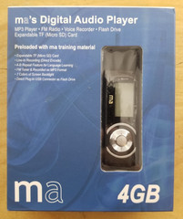 Ma’s 4 GB Digital Audio MP3 Player Voice Recorder FM Radio Flash Drive
