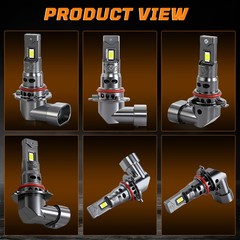 For Ford F-250 F-350 F-450 Super Duty 2023-2025 D8 LED Headlight Bulb+Fog Light