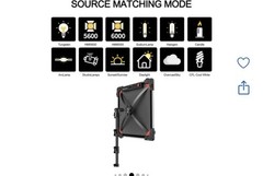 GVM GVM-B100C 100W RGB Bi-Color LED Continuous Video Light, App Control