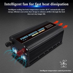 16000W Car Power Inverter DC 12V To AC 110V Pure Sine Wave Solar Converter LCD