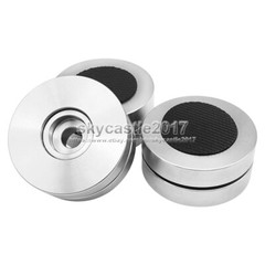 4pcs 46mm Stainless Steel Speaker Spike Pad Ball Shockproof Isolation Stand Feet