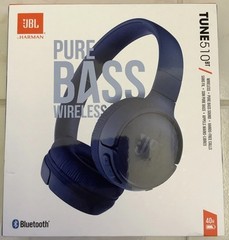 NEW JBL Tune 510BT Pure Bass Wireless Bluetooth Headphones, Blue, Brand New