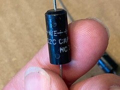 2 NOS Vintage 1970s Western Electric 20 uf 35v Tantalum 602C Capacitors TESTED