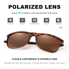 URUMQI 58mm lens width, 145mm arm length, Matte Tortoise Frame / Brown Lens